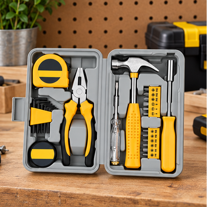 Royelle Pink Household Tool Set-DIY Repair Kit With Storage Case
