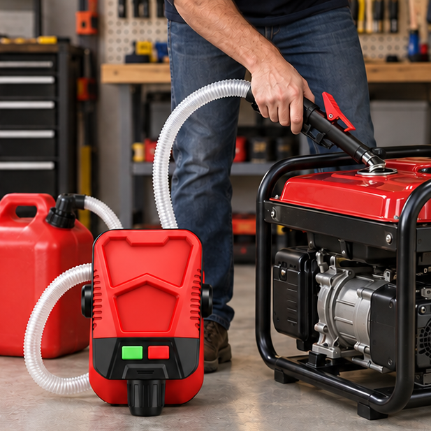 Royeva Battery Powered Fuel Transfer Pump With Auto Stop Sensor