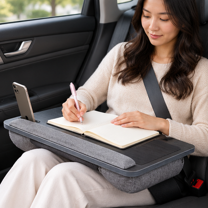 Royeva Portable Wooden Laptop Desk-Bed Tray With Mouse Pad And Wrist Rest