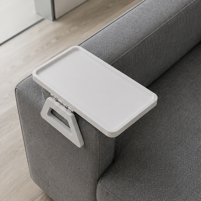 Novara Bamboo Armrest Tray Table for Sofa Couch Arm-Wide Flat Design