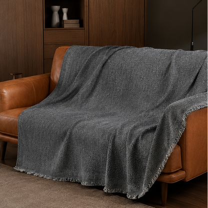 Royelle Herringbone Sofa Slipcover for Living Room-Couch Protection