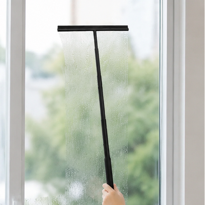 Royeva Extendable Shower Squeegee with Hook - Telescopic Glass Wiper for Bathroom & Car