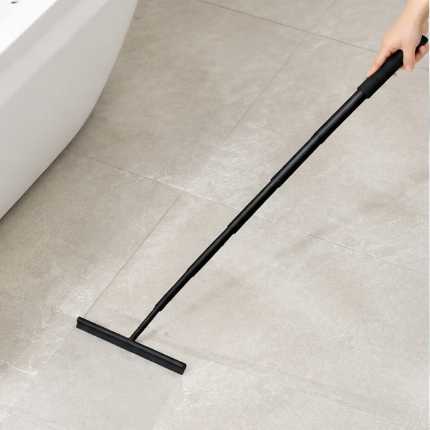 Royeva Extendable Shower Squeegee with Hook - Telescopic Glass Wiper for Bathroom & Car