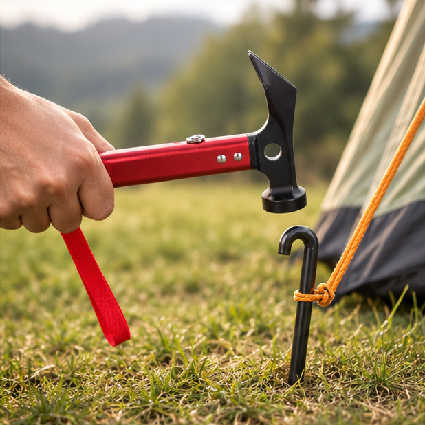 Royeva Lightweight Camping Hammer And Tent Stake Puller-Tool For Backpacking