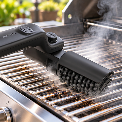 Royeva Electric BBQ Grill Brush-Cordless 3 Speed Cleaner with Adjustable Head