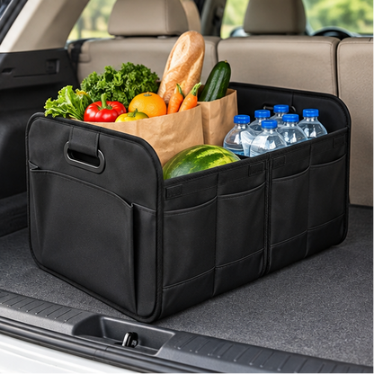 Royeva Foldable Car Trunk Organizer-Large Capacity Oxford Cloth Storage Box