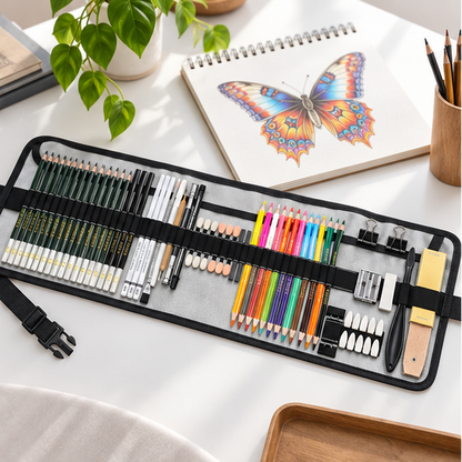 Royora Professional Drawing Kit-Graphite And Charcoal Sketch Set Art Supplies