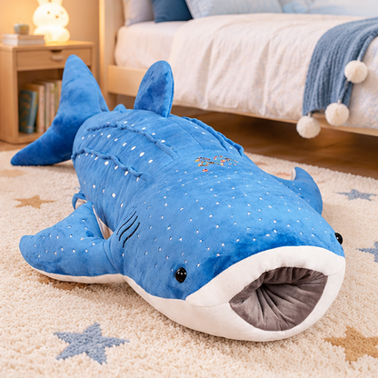 Royelle Giant Whale Shark Plush Toy-Soft Stuffed Animal Pillow