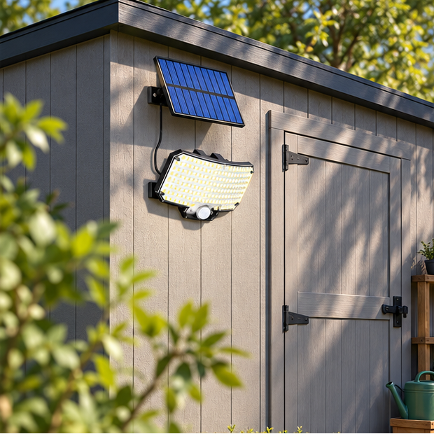 Royelle Solar Outdoor Motion Sensor Wall Light-Super Bright IP65 Security Lamp