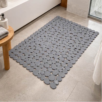 Royelle Non-Slip Pebble Stone Bath Mat For Shower And Tub