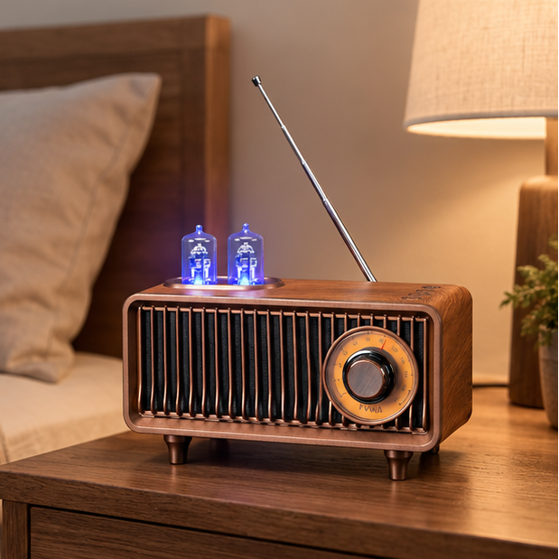 Royeva Vintage Bluetooth Speaker-Wireless Retro FM Radio Audio Player