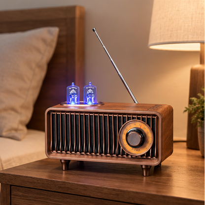 Royeva Vintage Bluetooth Speaker-Wireless Retro FM Radio Audio Player