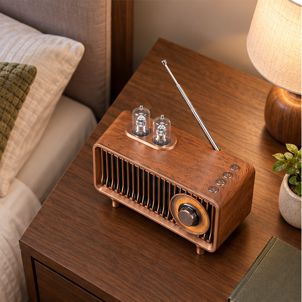 Royeva Vintage Bluetooth Speaker-Wireless Retro FM Radio Audio Player