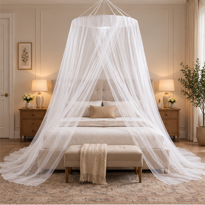 Royelle Foldable Mosquito Net-Pop Up Insect Protection Tent For Travel Bed