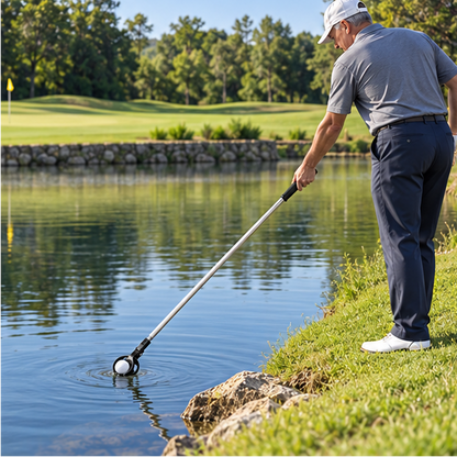 Royeva Stainless Steel Telescopic Golf Ball Retriever With Easy Grip Handle