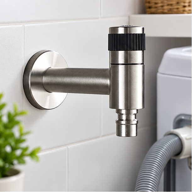 Royeva Wall Mounted Outdoor Garden Water Tap-Stainless Steel Brass Core Valve