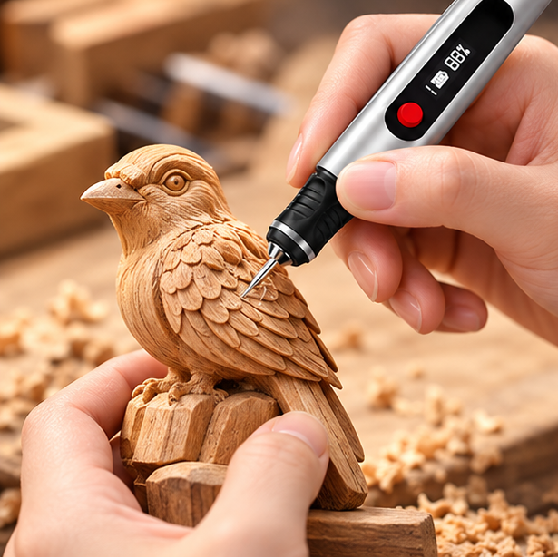 Royeva Cordless Electric Engraving Pen-Precision Tool For Metal Wood Glass And Plastic