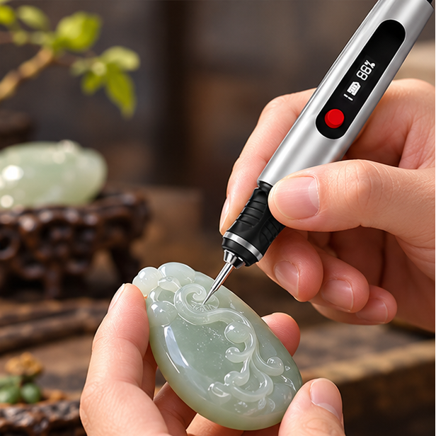 Royeva Cordless Electric Engraving Pen-Precision Tool For Metal Wood Glass And Plastic