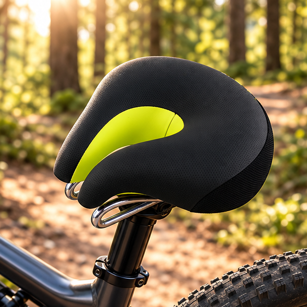 Royeva Nose-Free Ergonomic Bicycle Saddle With Soft Padding For Mountain Bike
