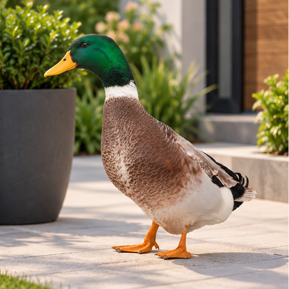 Royelle Realistic Mallard Duck Garden Statue-Outdoor Yard Decor