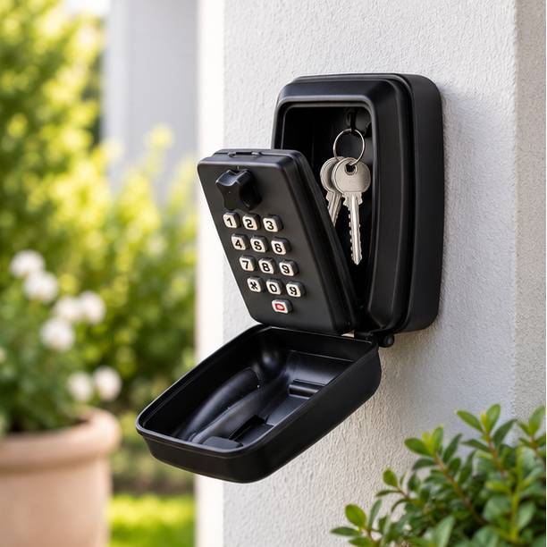 Royeva Outdoor Weatherproof Wall Mount Key Safe With Combination Lock