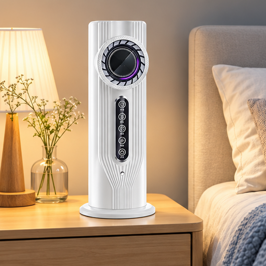 Royora Portable USB Cooling Fan With Mist Humidifier And 6 Speed Airflow