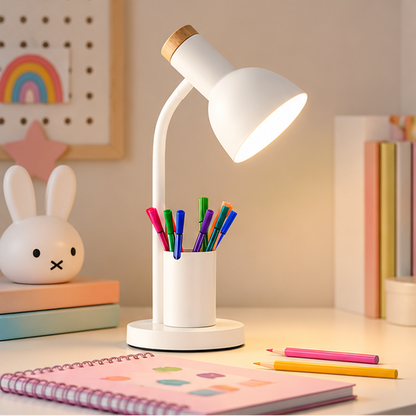 Novara LED Desk Lamp With Pen Holder And Organizer For Study Table