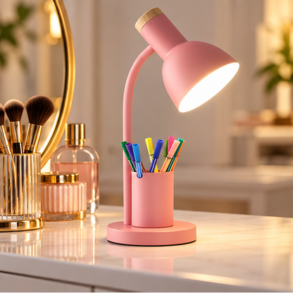 Novara LED Desk Lamp With Pen Holder And Organizer For Study Table