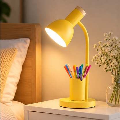 Novara LED Desk Lamp With Pen Holder And Organizer For Study Table
