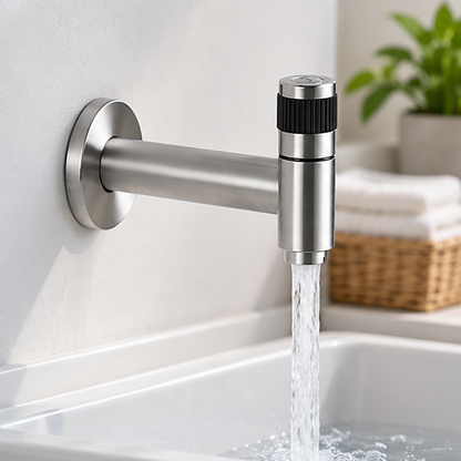 Royeva Wall Mounted Outdoor Garden Water Tap-Stainless Steel Brass Core Valve