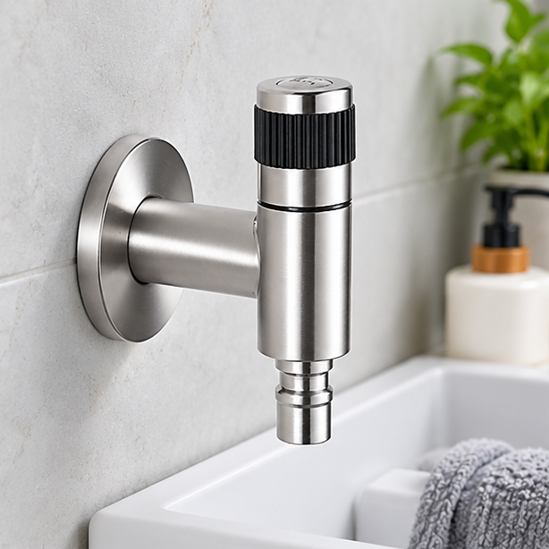 Royeva Wall Mounted Outdoor Garden Water Tap-Stainless Steel Brass Core Valve