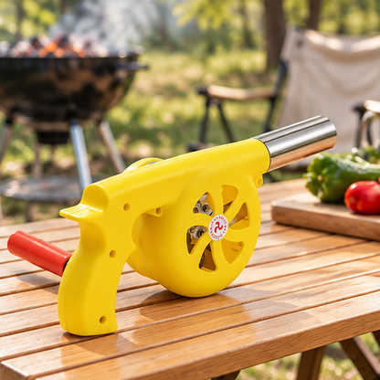 Royelle Manual Crank Barbecue Air Blower For Outdoor Fire Ignition