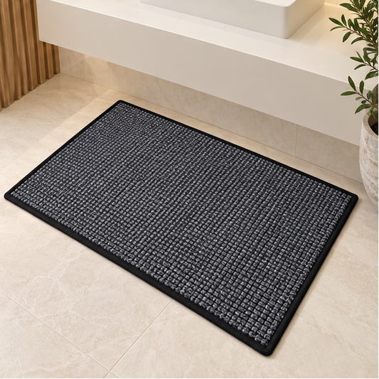 Royelle Non-Slip Braided Bath Mat-Absorbent Fast Drying Bathroom Rug