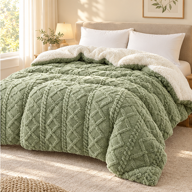 Royeva Heavy Weighted Blanket-Soft Velvet Warm Comforter