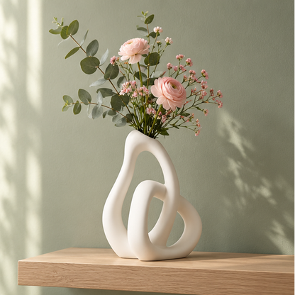Royelle Modern Ceramic Vase for Dried Flowers-Nordic Home Decor