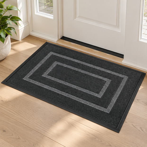 Royeva Heavy Duty Front Door Mat-Non Slip Rubber Backing Indoor Outdoor Entryway Rug