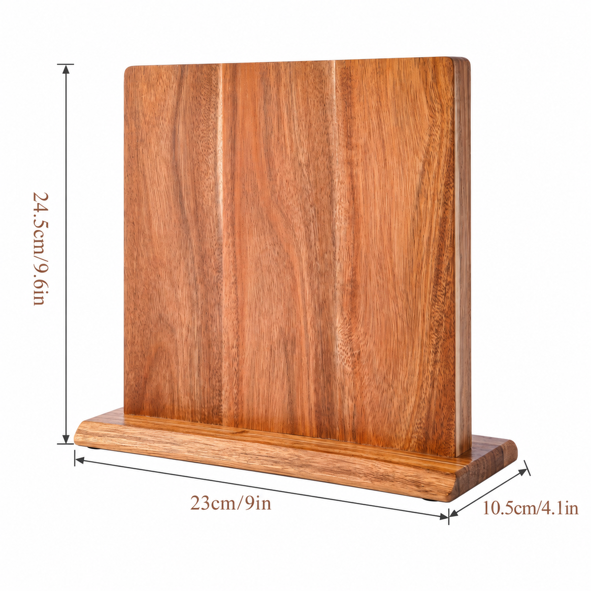 Royeva Wooden Magnetic Knife Block-Double Sided Kitchen Storage Stand