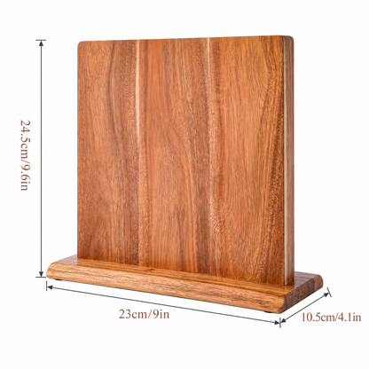 Royeva Wooden Magnetic Knife Block-Double Sided Kitchen Storage Stand