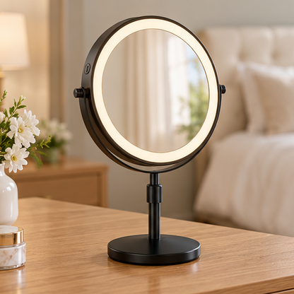 Royeva Lighted Makeup Mirror With 10X Magnification-Dimmable USB Powered Vanity Mirror