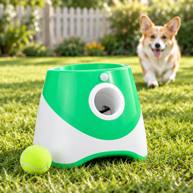 Royeva Automatic Dog Ball Launcher-Interactive Fetch Toy For Small Dogs