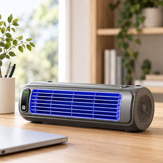 Royeva Portable Rechargeable Mini Air Conditioner-Cooling Fan With 12 Hour Battery