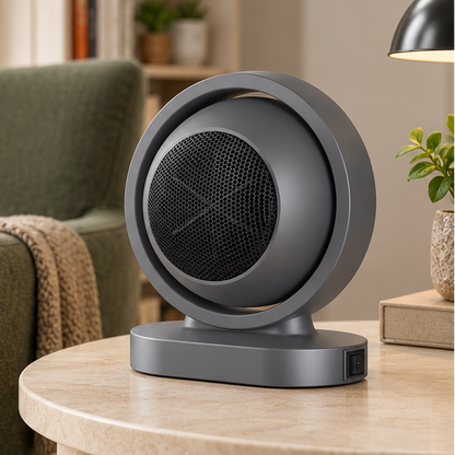 Novara Portable Electric Space Heater-Quiet Fast Heating Desktop Ceramic Fan