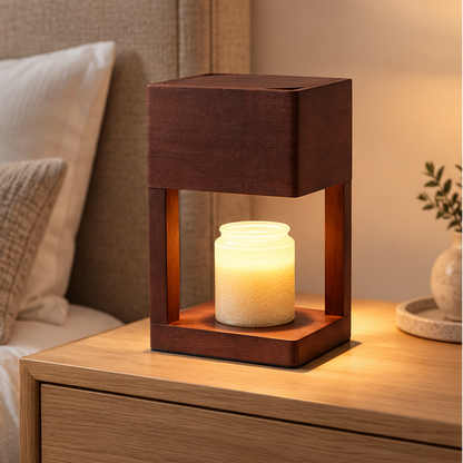 Royelle Adjustable Wooden Candle Warmer Lamp-Melter For Home Decor