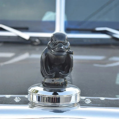 Chrome Duck Mascot – 6 x 4 In Hood Figure with Cast-In Mounting Pins 6