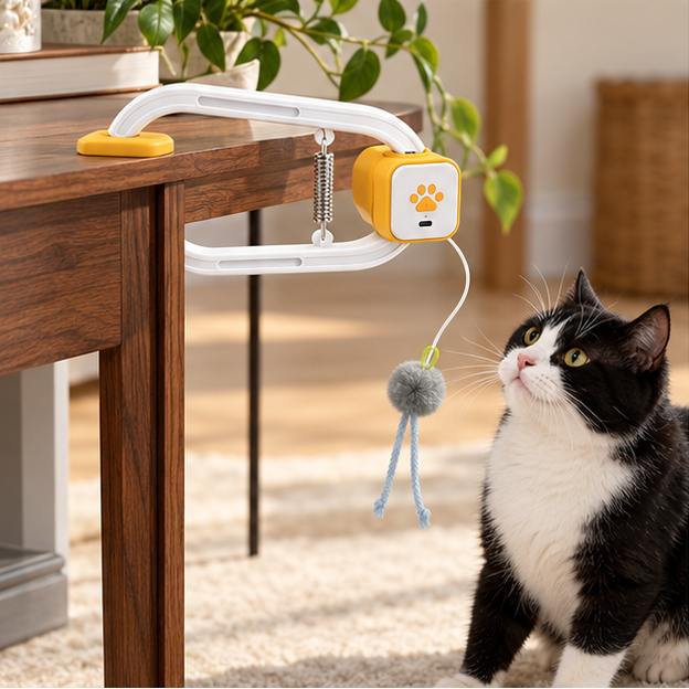 Royeva Electronic Interactive Cat Toy-USB Rechargeable Self Play Mouse Teaser