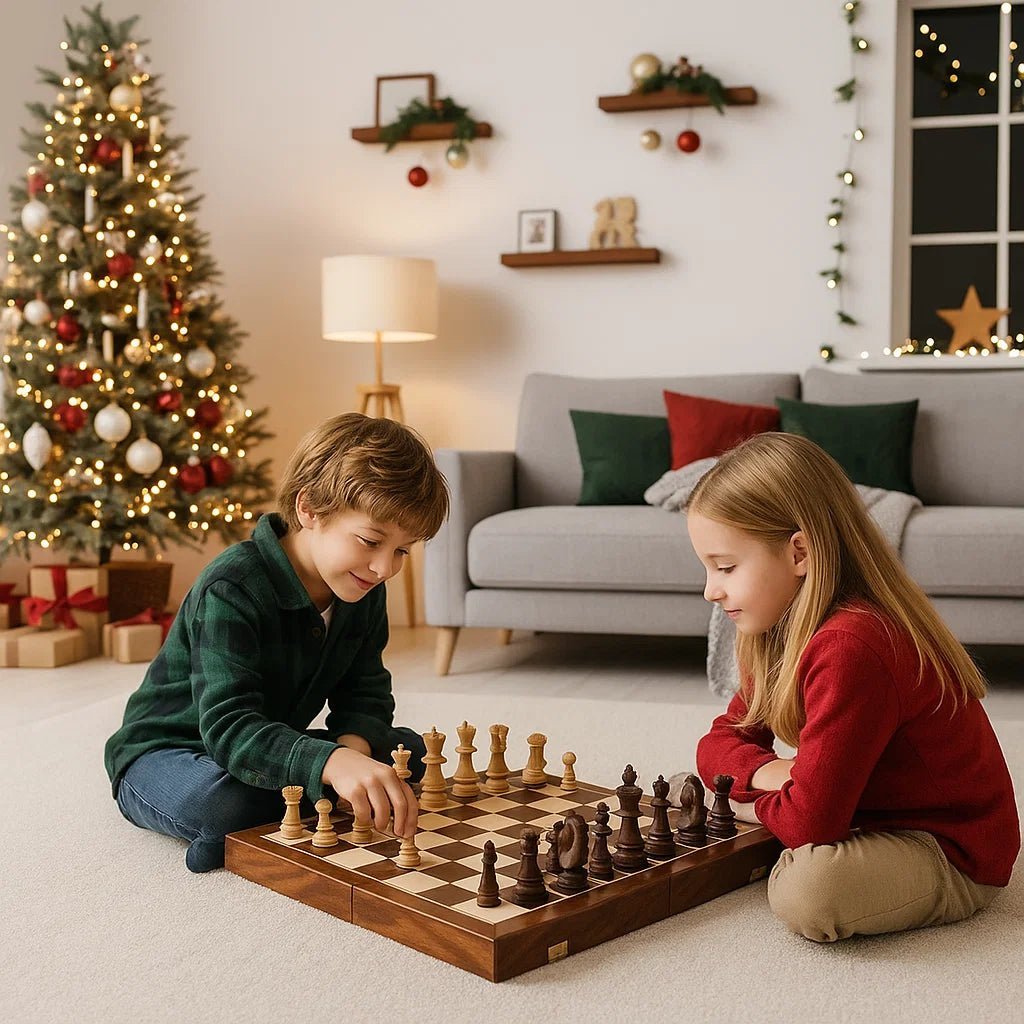Classic Wooden Chess Set | Foldable Design for Home & Travel Play 0