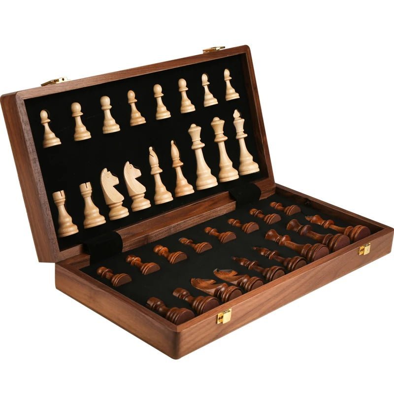 Classic Wooden Chess Set | Foldable Design for Home & Travel Play 3