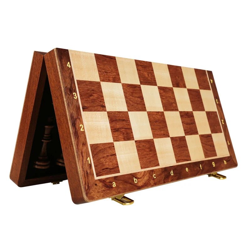 Classic Wooden Chess Set | Foldable Design for Home & Travel Play 5