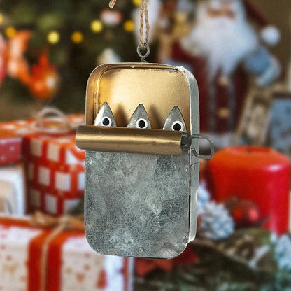 Coastal Sardine Can Hanging Ornament DIY Tin Fish Home Decor 7