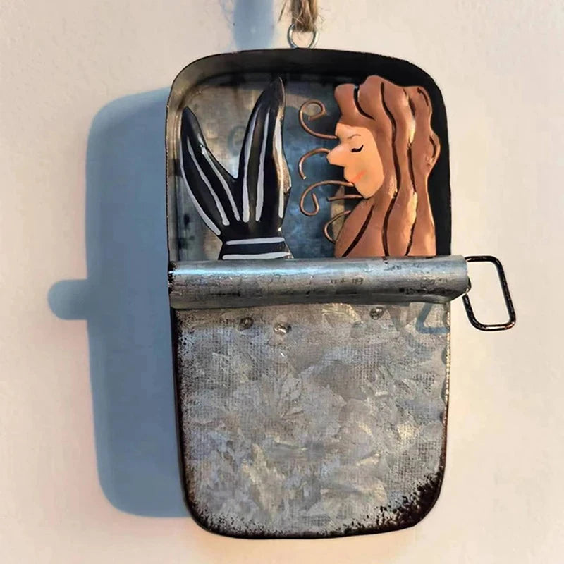 Coastal Sardine Can Hanging Ornament DIY Tin Fish Home Decor 9